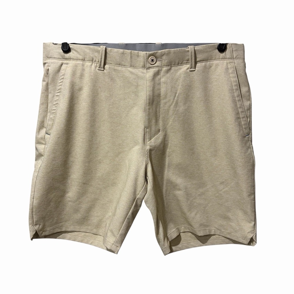 Tommy Bahama Flat Front Chino Shorts 7.5 Khaki Beige Golf Active Men's Size 38